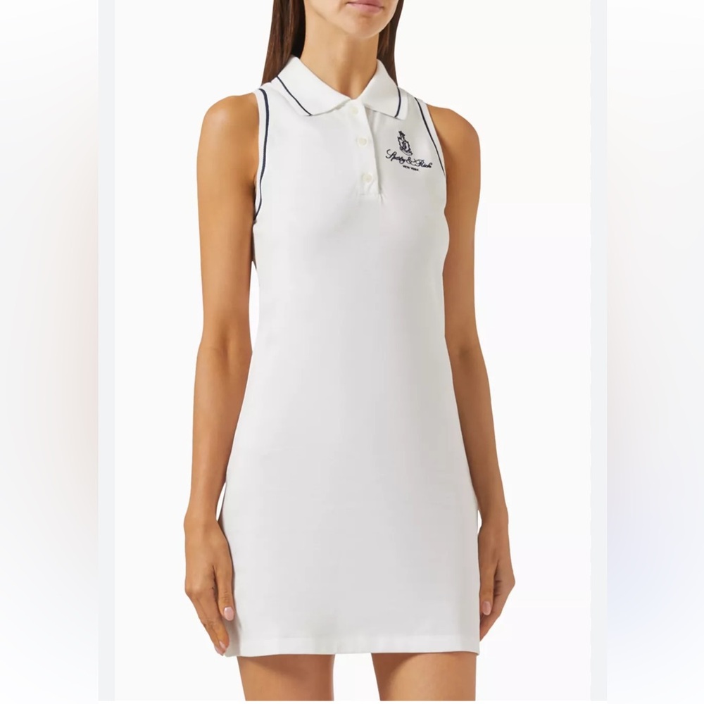 Sporty & Rich Vendome Pique Polo Dress - Picture 1 of 5